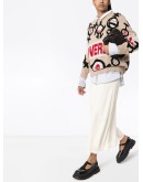 slubbed toile midi skirt 