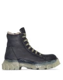 Mega Bozo shearling trim leather boots