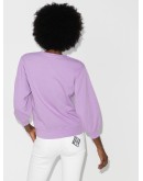 Thora cropped sleeve sweatshirt