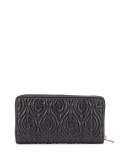 G rhombus zip-around wallet