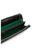 G rhombus zip-around wallet