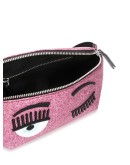 winking eye glittered belt bag