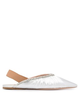 slingback leather ballerina shoes