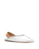 slingback leather ballerina shoes