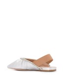 slingback leather ballerina shoes