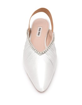slingback leather ballerina shoes