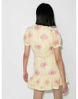 Bea broderie anglaise floral-print dress