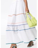 Zoelle stripe-trim maxi dress
