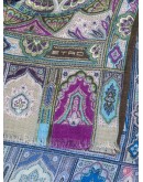 mix print frayed scarf