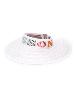 woven logo visor
