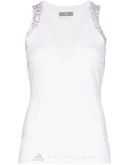 snake-print detail tank top