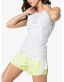 snake-print detail tank top