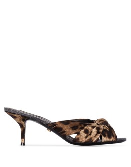 leopard print 65mm mules