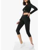 mesh-panelled leggings