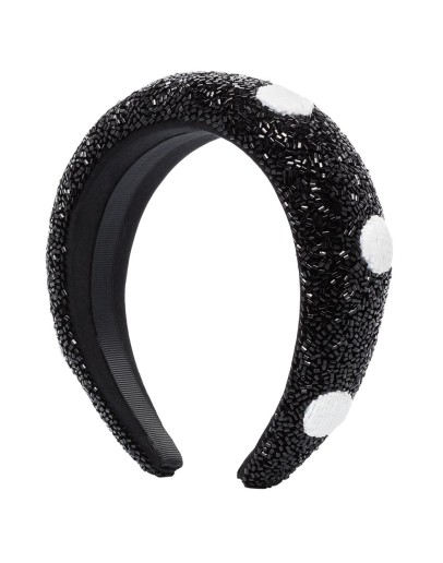 polka-dot beaded headband
