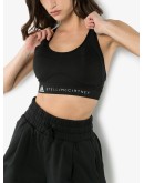 logo-print sports bra