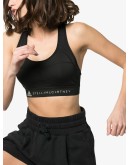 logo-print sports bra