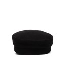crystal-embellished wool baker boy hat