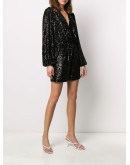 Bree plunge-neck sequin playsuit