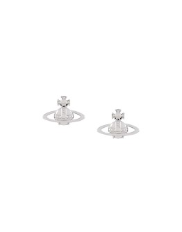 logo stud earrings
