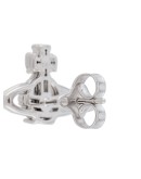 logo stud earrings