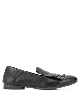 Lila glitter-fringed loafers