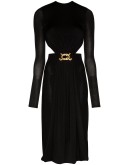 cutout-detail backless dress