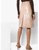 crocodile-embossed pencil skirt
