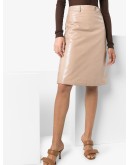 crocodile-embossed pencil skirt