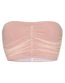 Delrey ruched bandeau bikini top