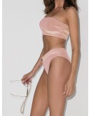 Delrey ruched bandeau bikini top