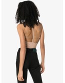cut-out ribbed bodysuit