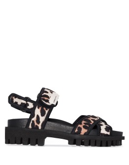 Leo printed sandals