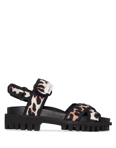 Leo printed sandals