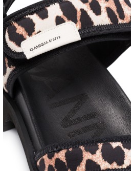 Leo printed sandals