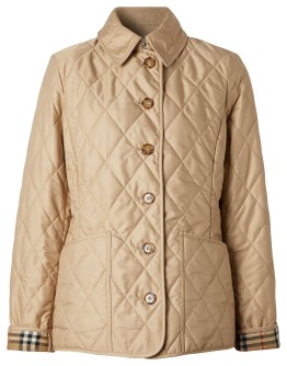 diamond quilted thermoregulated jacket