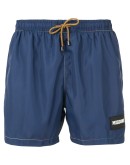 contrast stitching swim shorts