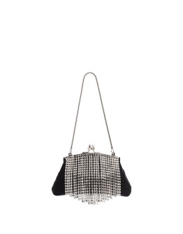 Flora crystal fringe clutch bag