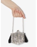 Flora crystal fringe clutch bag