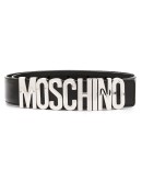 logo-plaque buckle belt