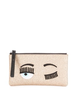 wink detail make-up bag