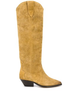 pointed knee-length boots