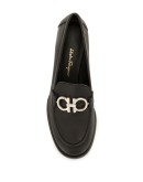  Gancini buckle chunky heel loafers