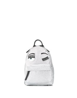 winking eye glitter backpack