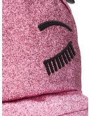 winking eye glitter backpack