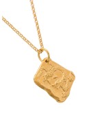 Dragon 24K yellow gold-plated necklace