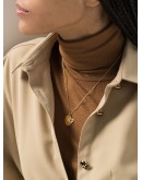 Rabbit 24K yellow gold-plated necklace