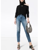 Raundi cold-shoulder turtleneck sweater