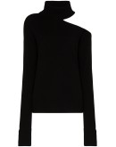 Raundi cold-shoulder turtleneck sweater