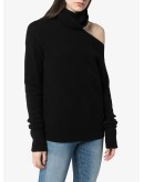 Raundi cold-shoulder turtleneck sweater